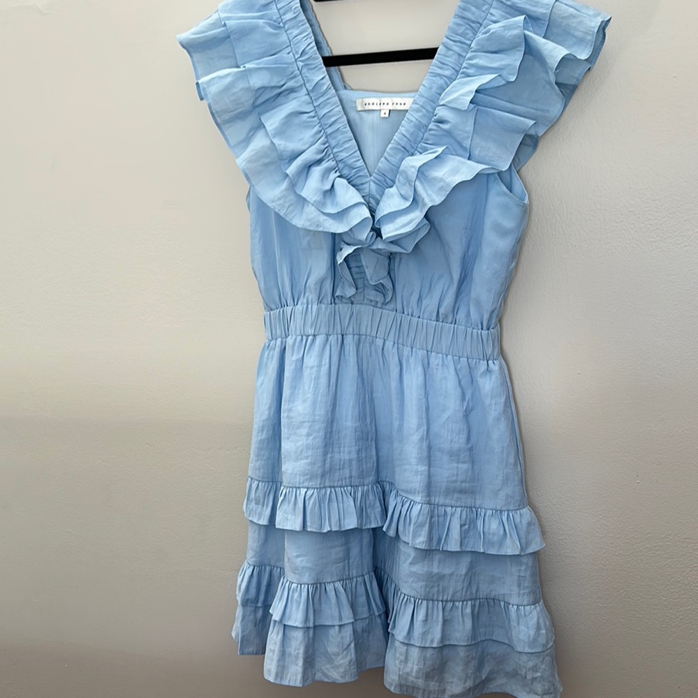 Light Blue Ruffled women’s dress size small